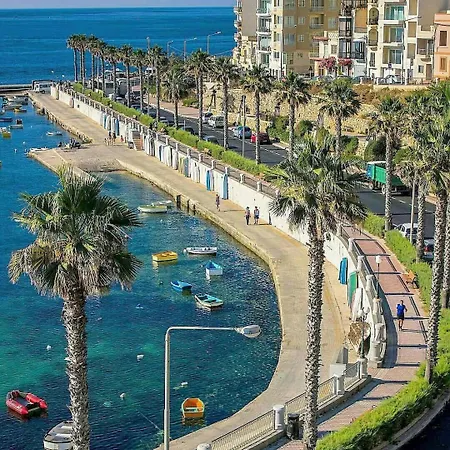 Front Sea View 3 Bedroom 2 Bathrooms At Sliema Beach Promenade Exterior photo