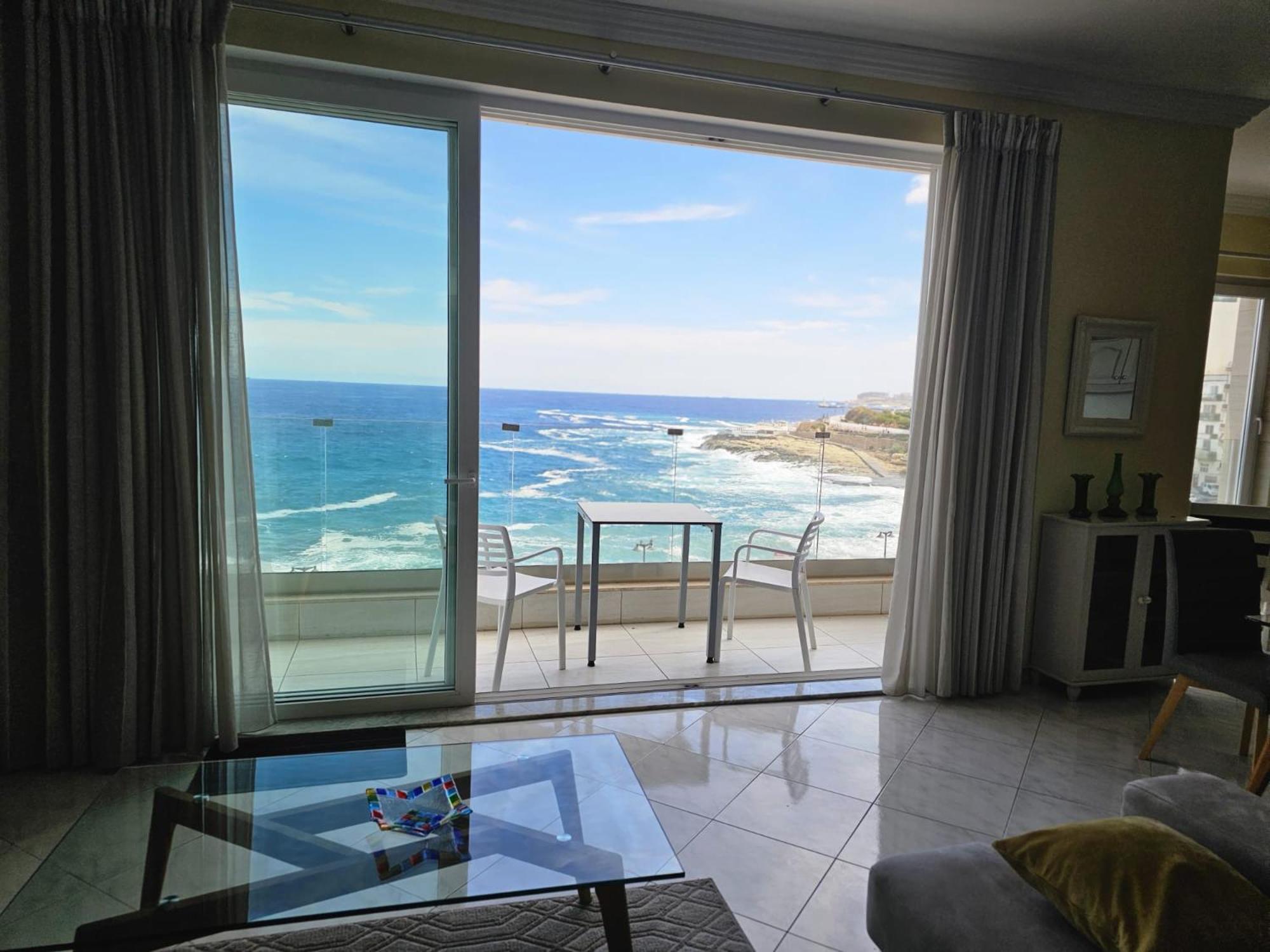 Apartment Front Sea View 3 Bedroom 2 Bathrooms At Promenade Sliema